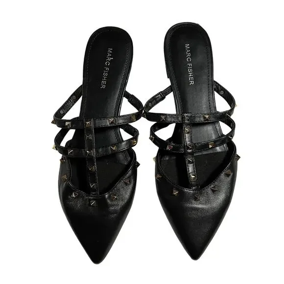 Marc Fisher Shoes Marc Fisher Amazie Studded Pointed Toe Flats Size 85m Trendy Rock Poshmark